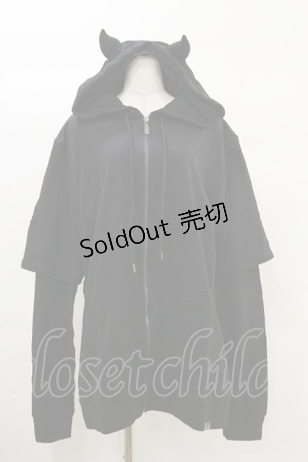 画像1: KILL STAR / Watch The Skies Hoodie L 黒 H-25-03-06-021-SL-TO-KB-ZH (1)