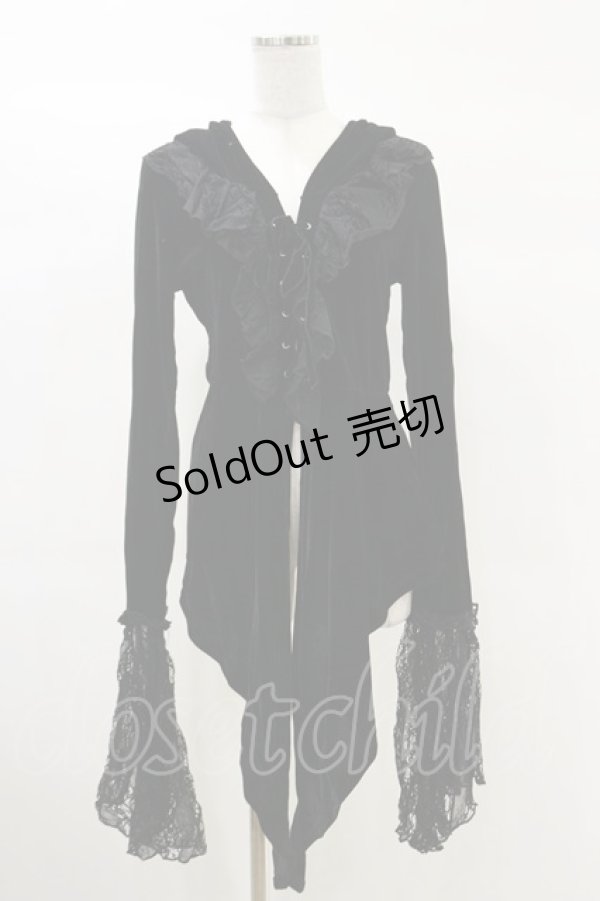 画像1: KILL STAR / Weira Hooded Top S 黒 H-25-03-06-032-SL-TO-KB-ZH (1)