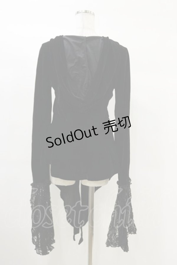 画像2: KILL STAR / Weira Hooded Top S 黒 H-25-03-06-032-SL-TO-KB-ZH (2)