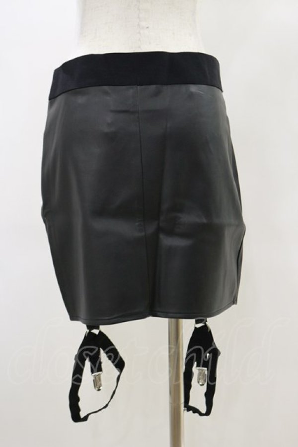 画像2: KILL STAR / Cassandra PU Mini Skirt M 黒 H-25-03-06-036-SL-SK-KB-ZH (2)