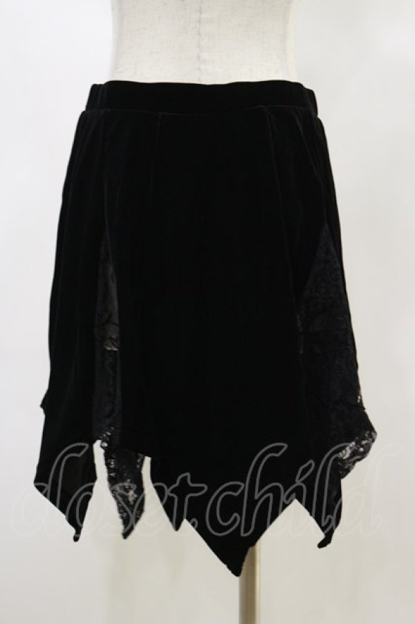 画像2: KILL STAR / Lester Velvet Mini Skirt S 黒 H-25-03-06-041-SL-SK-KB-ZH (2)