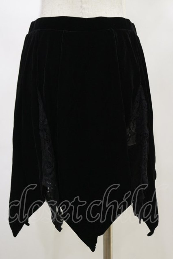 画像2: KILL STAR / Lester Velvet Mini Skirt S 黒 H-25-03-06-044-SL-SK-KB-ZS (2)