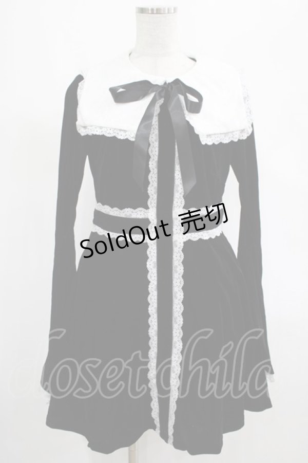 画像1: KILL STAR / Infinity Coven Long Sleeve Dress M 黒×白 H-25-03-07-1001-SL-OP-KB-ZH (1)