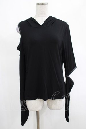 画像: KILL STAR / Morwen Hooded Top L 黒 H-25-03-07-1031-SL-TO-KB-ZH