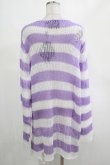 画像3: KILL STAR / Viola Knit Sweater L ホワイト×パープル H-25-03-07-1032-SL-TO-KB-ZH (3)