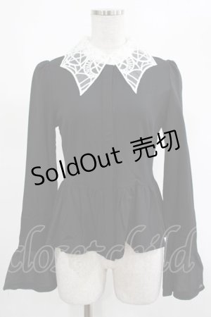 画像: KILL STAR / Morgana Shirt XS 黒×白 H-25-03-07-1035-SL-BL-KB-ZH
