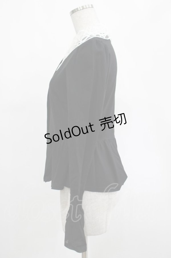 画像2: KILL STAR / Morgana Shirt XS 黒×白 H-25-03-07-1035-SL-BL-KB-ZH (2)