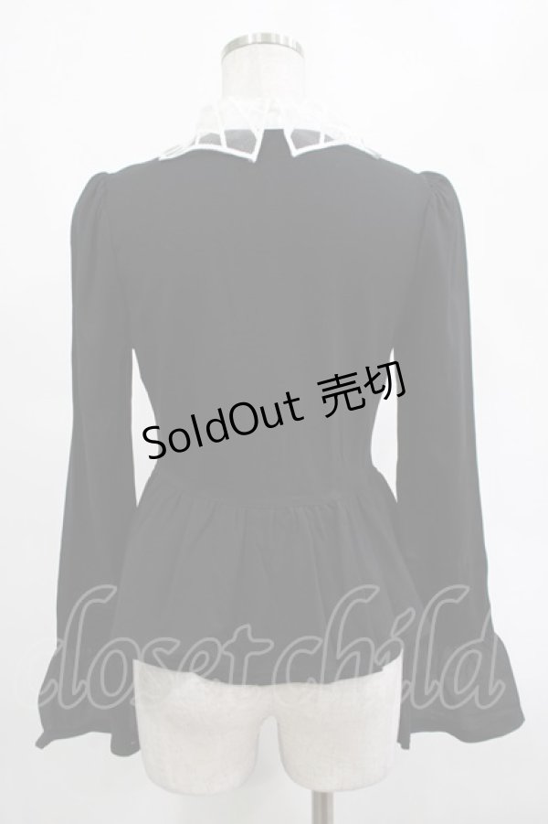 画像3: KILL STAR / Morgana Shirt XS 黒×白 H-25-03-07-1035-SL-BL-KB-ZH (3)