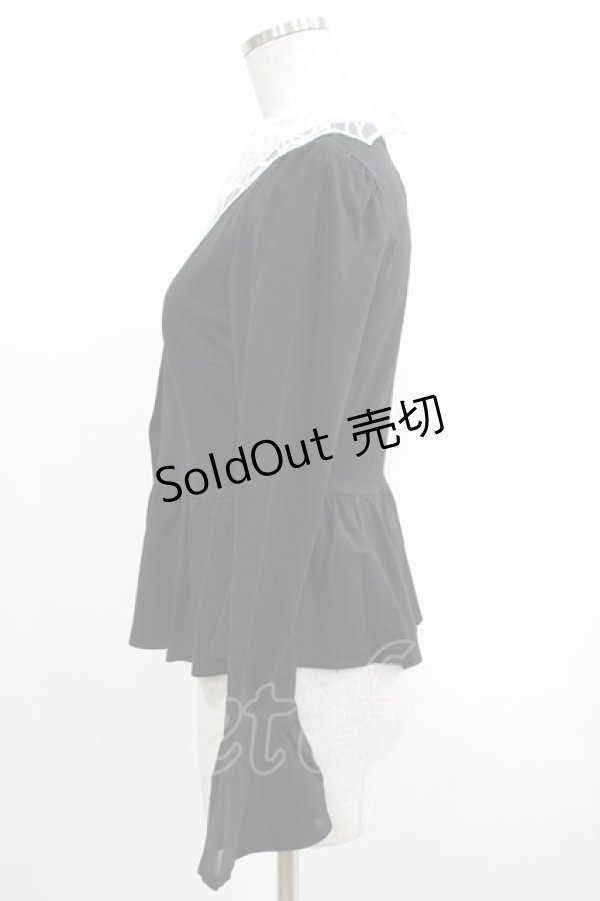 画像2: KILL STAR / Morgana Shirt XS 黒×白 H-25-03-07-1037-SL-BL-KB-ZH (2)