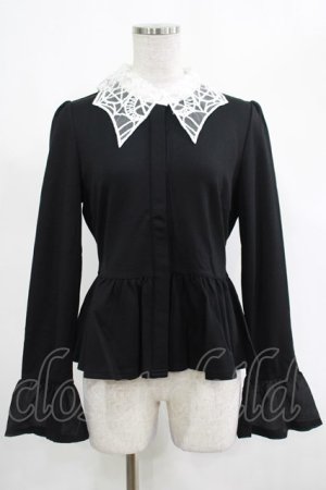 画像: KILL STAR / Morgana Shirt S 黒×白 H-25-03-07-1041-SL-BL-KB-ZH