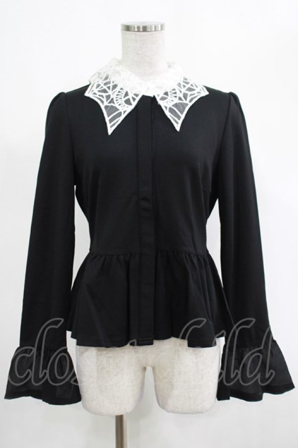 画像1: KILL STAR / Morgana Shirt S 黒×白 H-25-03-07-1041-SL-BL-KB-ZH (1)
