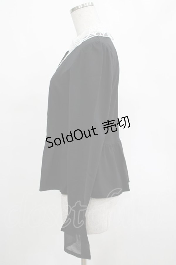 画像2: KILL STAR / Morgana Shirt S 黒×白 H-25-03-07-1043-SL-BL-KB-ZH (2)