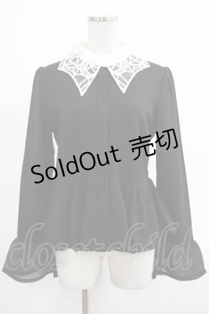 画像: KILL STAR / Morgana Shirt M 黒×白 H-25-03-07-1045-SL-BL-KB-ZH