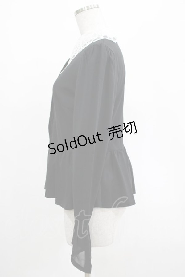 画像2: KILL STAR / Morgana Shirt M 黒×白 H-25-03-07-1045-SL-BL-KB-ZH (2)