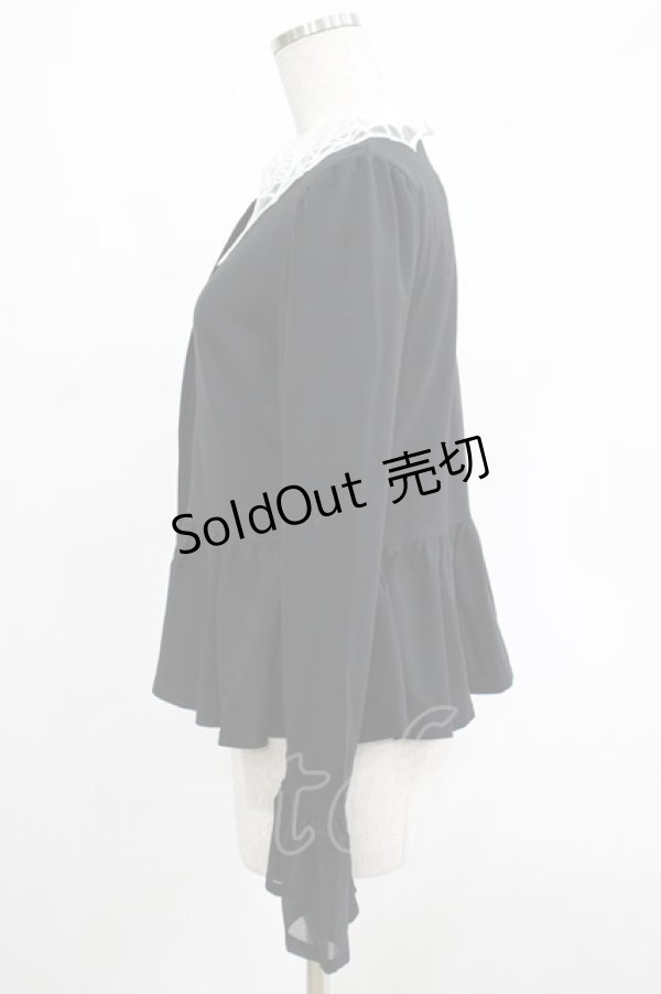 画像2: KILL STAR / Morgana Shirt M 黒×白 H-25-03-07-1047-SL-BL-KB-ZH (2)