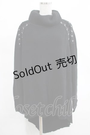画像: KILL STAR / Condemnation Knit Sweater XS 黒 H-25-03-07-1053-SL-TO-KB-ZH