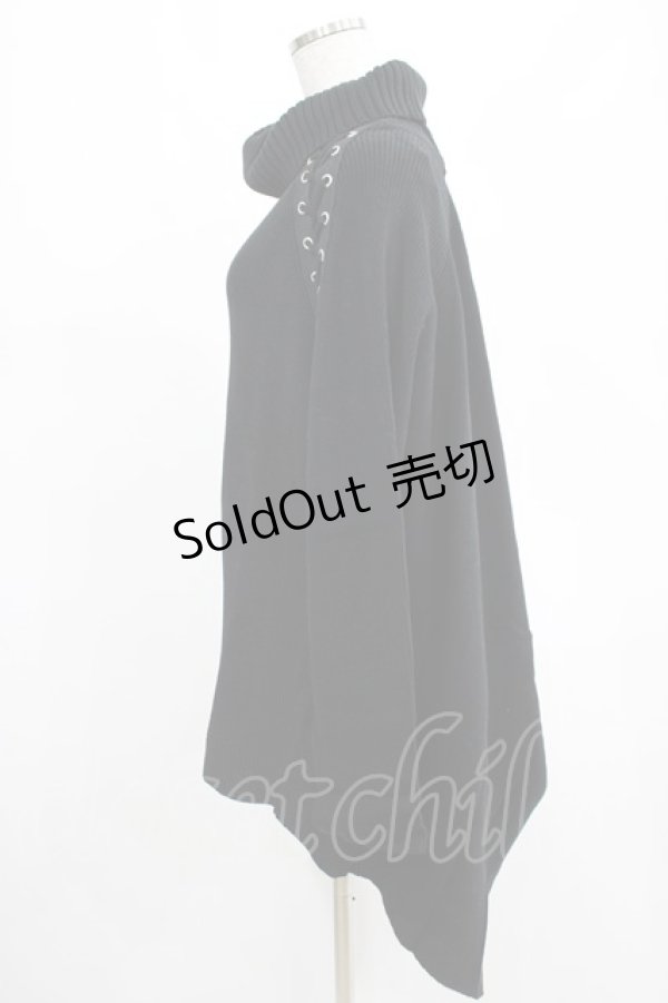 画像2: KILL STAR / Condemnation Knit Sweater XS 黒 H-25-03-07-1053-SL-TO-KB-ZH (2)