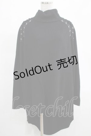 画像: KILL STAR / Condemnation Knit Sweater S 黒 H-25-03-07-1055-SL-TO-KB-ZH