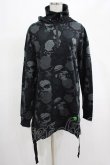 画像1: KILL STAR / Tzompantli Oversized Hoodie XS 黒 H-25-03-07-1061-SL-TO-KB-ZT129 (1)