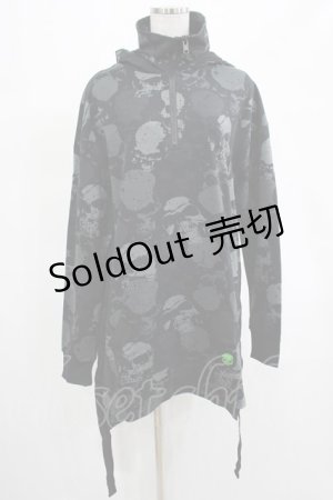 画像: KILL STAR / Tzompantli Oversized Hoodie XS 黒 H-25-03-07-1061-SL-TO-KB-ZT129