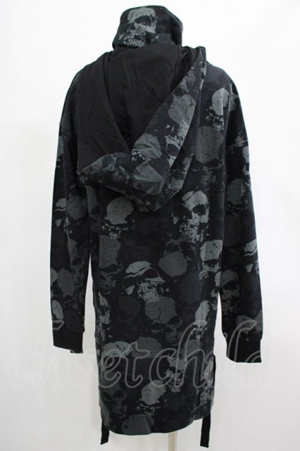 画像3: KILL STAR / Tzompantli Oversized Hoodie XS 黒 H-25-03-07-1061-SL-TO-KB-ZT129 (3)