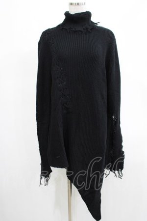 画像: KILL STAR / Placebo Knit Sweater XS 黒 H-25-03-07-1062-SL-CO-KB-ZT182
