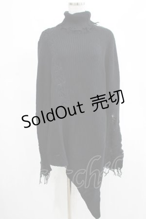 画像: KILL STAR / Placebo Knit Sweater XS 黒 H-25-03-07-1062-SL-CO-KB-ZT182