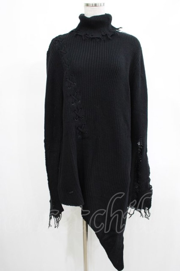 画像1: KILL STAR / Placebo Knit Sweater XS 黒 H-25-03-07-1062-SL-CO-KB-ZT182 (1)