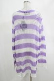画像3: KILL STAR / Viola Knit Sweater M ホワイト×パープル H-25-03-07-1063-SL-TO-KB-ZT238 (3)