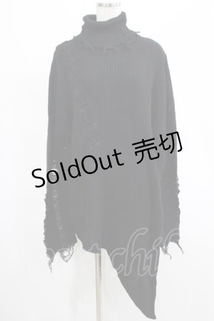 画像: KILL STAR / Placebo Knit Sweater XS 黒 H-25-03-07-1064-SL-CO-KB-ZH