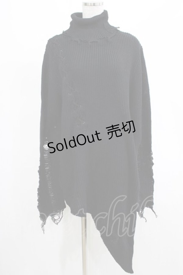 画像1: KILL STAR / Placebo Knit Sweater XS 黒 H-25-03-07-1064-SL-CO-KB-ZH (1)