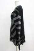 画像2: KILL STAR / Libi Sweater XS 黒×シルバーグレー H-25-03-07-1065-SL-TO-KB-ZT181 (2)