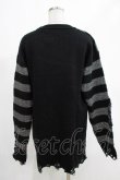 画像3: KILL STAR / Libi Sweater XS 黒×シルバーグレー H-25-03-07-1065-SL-TO-KB-ZT181 (3)