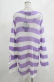 画像3: KILL STAR / Viola Knit Sweater L ホワイト×パープル H-25-03-07-1066-SL-TO-KB-ZI (3)