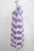 画像2: KILL STAR / Viola Knit Sweater L ホワイト×パープル H-25-03-07-1070-SL-TO-KB-ZT209 (2)