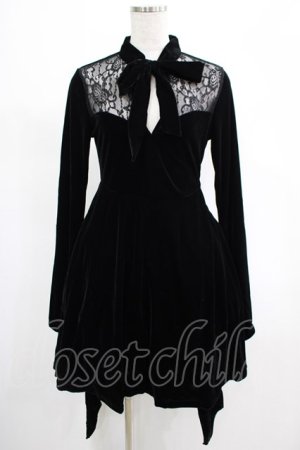 画像: KILL STAR / Grimina Velvet Sorcery Dress XS 黒 H-25-03-07-1008-SL-OP-KB-OS