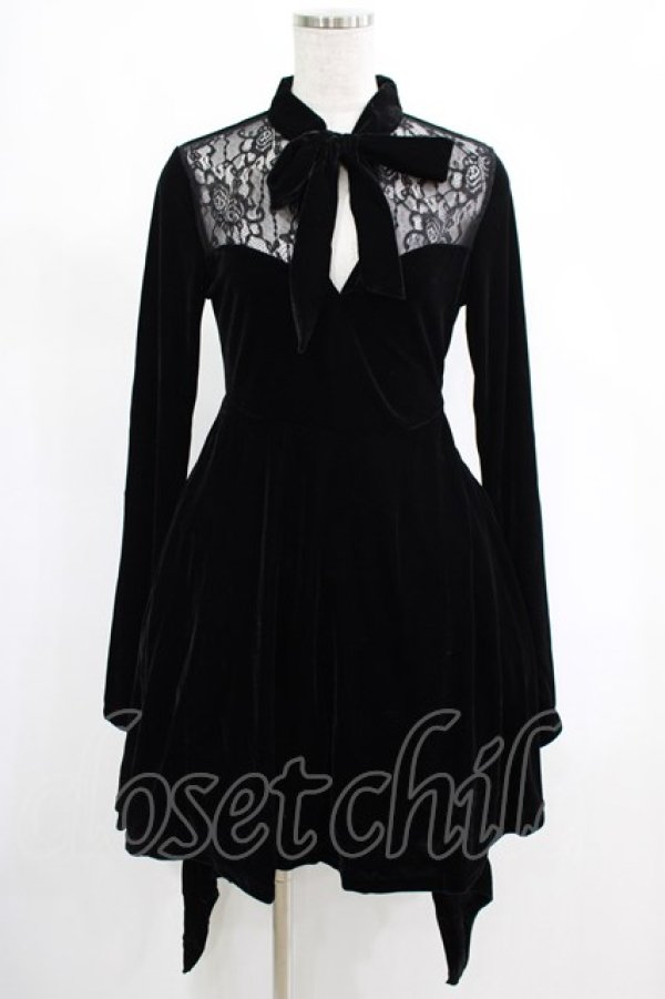 画像2: KILL STAR / Grimina Velvet Sorcery Dress XS 黒 H-25-03-07-1008-SL-OP-KB-OS (2)