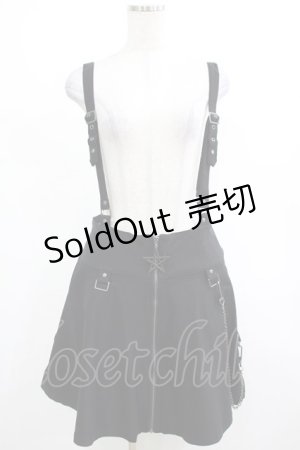 画像: KILL STAR / Study Hell Suspender Skirt L 黒 H-25-03-07-1013-SL-SK-KB-ZH