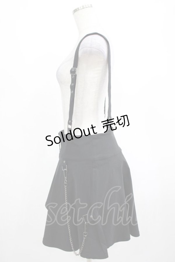 画像2: KILL STAR / Study Hell Suspender Skirt L 黒 H-25-03-07-1013-SL-SK-KB-ZH (2)