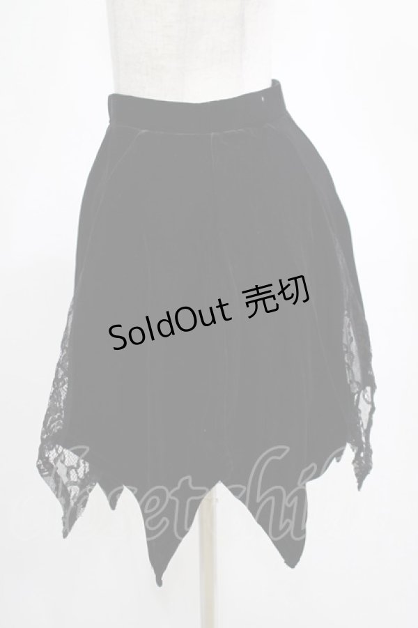 画像2: KILL STAR / Lester Velvet Mini Skirt XS 黒 H-25-03-07-1019-SL-SK-KB-ZH (2)