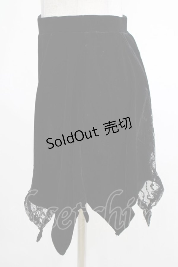画像2: KILL STAR / Lester Velvet Mini Skirt XS 黒 H-25-03-07-1021-SL-SK-KB-ZI (2)