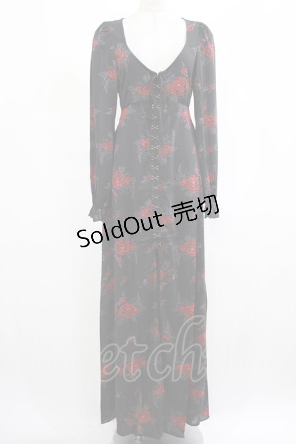 画像1: KILL STAR / Hail Pandora Maxi Dress XS ブラック H-25-03-07-1022-SL-OP-KB-ZH (1)