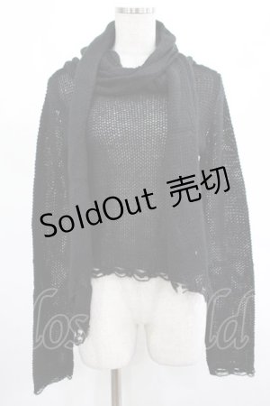画像: KILL STAR / Aillean Hooded Wrap Top XS 黒 H-25-03-07-1025-SL-TO-KB-ZH