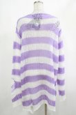 画像3: KILL STAR / Viola Knit Sweater L ホワイト×パープル H-25-03-07-1026-SL-TO-KB-ZH (3)