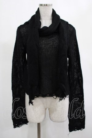 画像: KILL STAR / Aillean Hooded Wrap Top S 黒 H-25-03-07-1027-SL-TO-KB-ZH