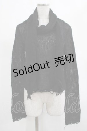 画像: KILL STAR / Aillean Hooded Wrap Top S 黒 H-25-03-07-1027-SL-TO-KB-ZT195
