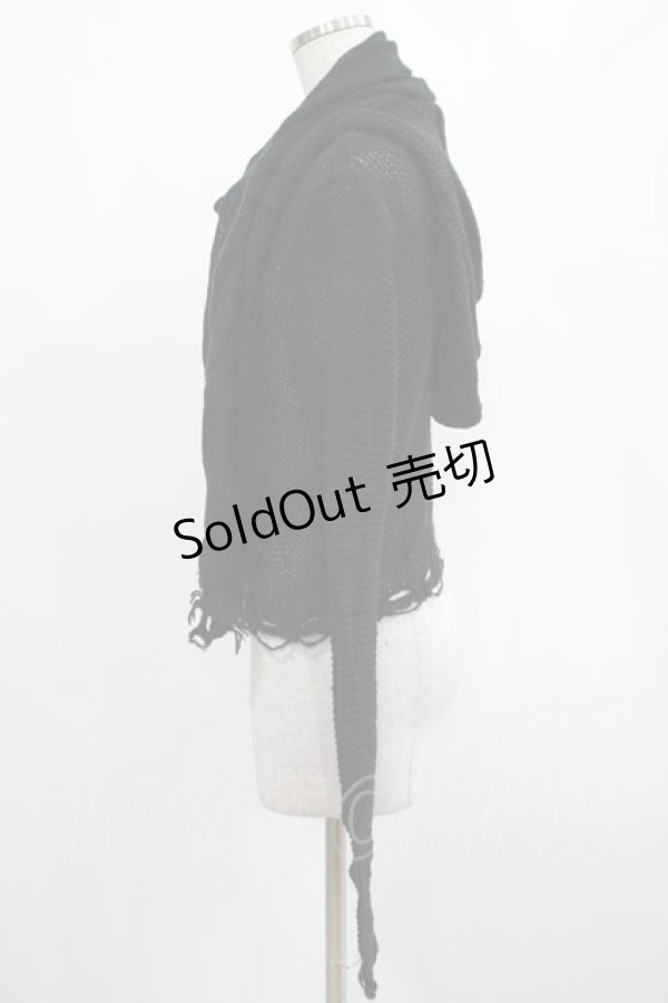 画像2: KILL STAR / Aillean Hooded Wrap Top S 黒 H-25-03-07-1027-SL-TO-KB-ZT195 (2)