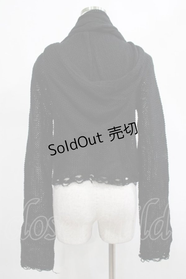 画像3: KILL STAR / Aillean Hooded Wrap Top S 黒 H-25-03-07-1027-SL-TO-KB-ZT195 (3)