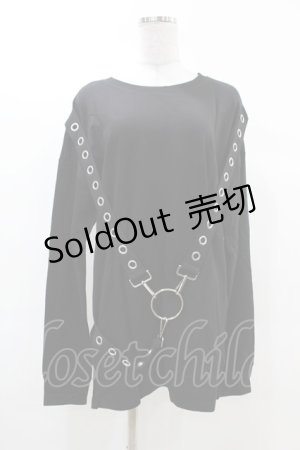画像: KILL STAR / Ruckus Long Sleeve Top S 黒 H-25-03-08-052-SL-TO-KB-ZH