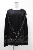 画像1: KILL STAR / Ruckus Long Sleeve Top S 黒 H-25-03-08-053-SL-TO-KB-ZH (1)